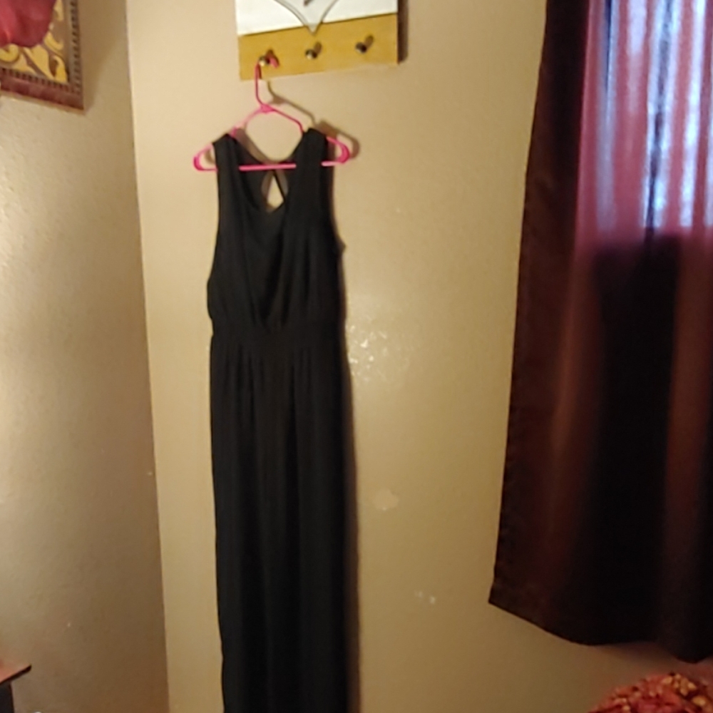 Forever 21 Pant Suit w. Maurices Shawl, Black, L